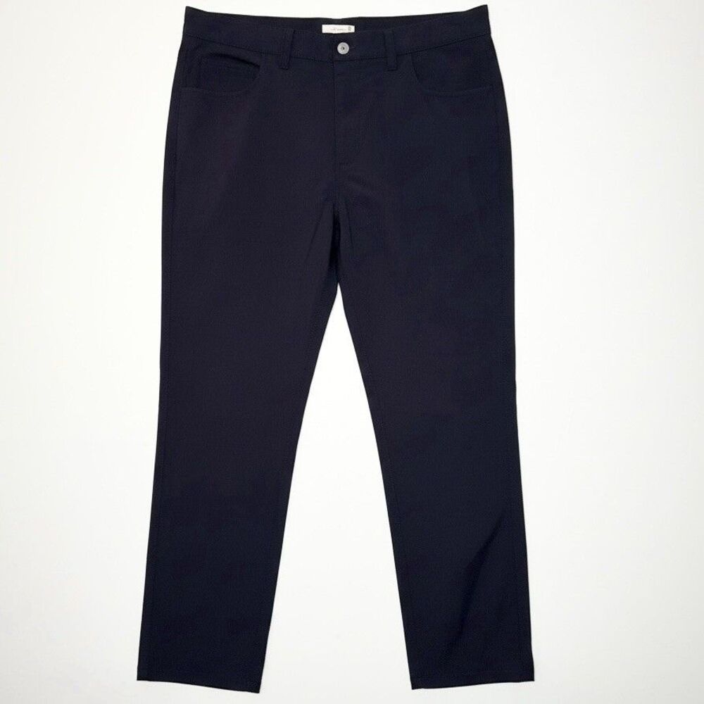Tasc Pants Mens 38x30 Straight Navy Blue Golf Bamboo Performance Chino Stretch